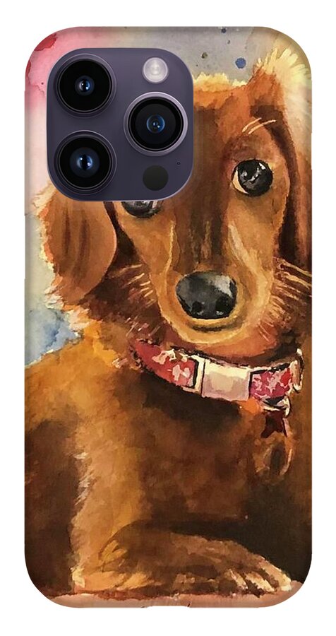 Longhair Dachsund - Phone Case