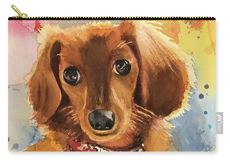 Longhair Dachsund - Zip Pouch