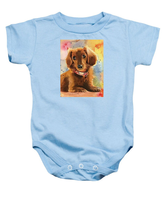 Longhair Dachsund - Baby Onesie