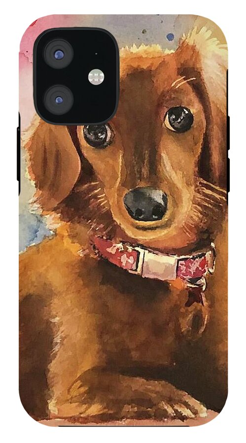 Longhair Dachsund - Phone Case
