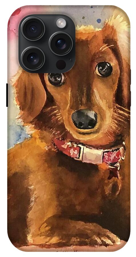 Longhair Dachsund - Phone Case