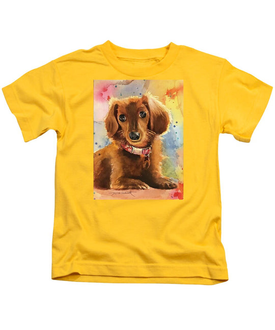 Longhair Dachsund - Kids T-Shirt
