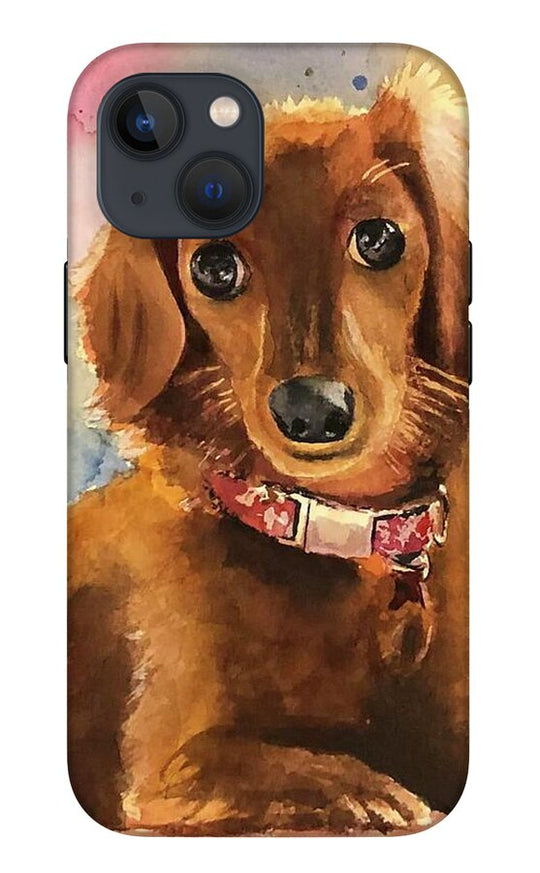 Longhair Dachsund - Phone Case