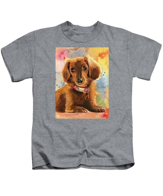 Longhair Dachsund - Kids T-Shirt