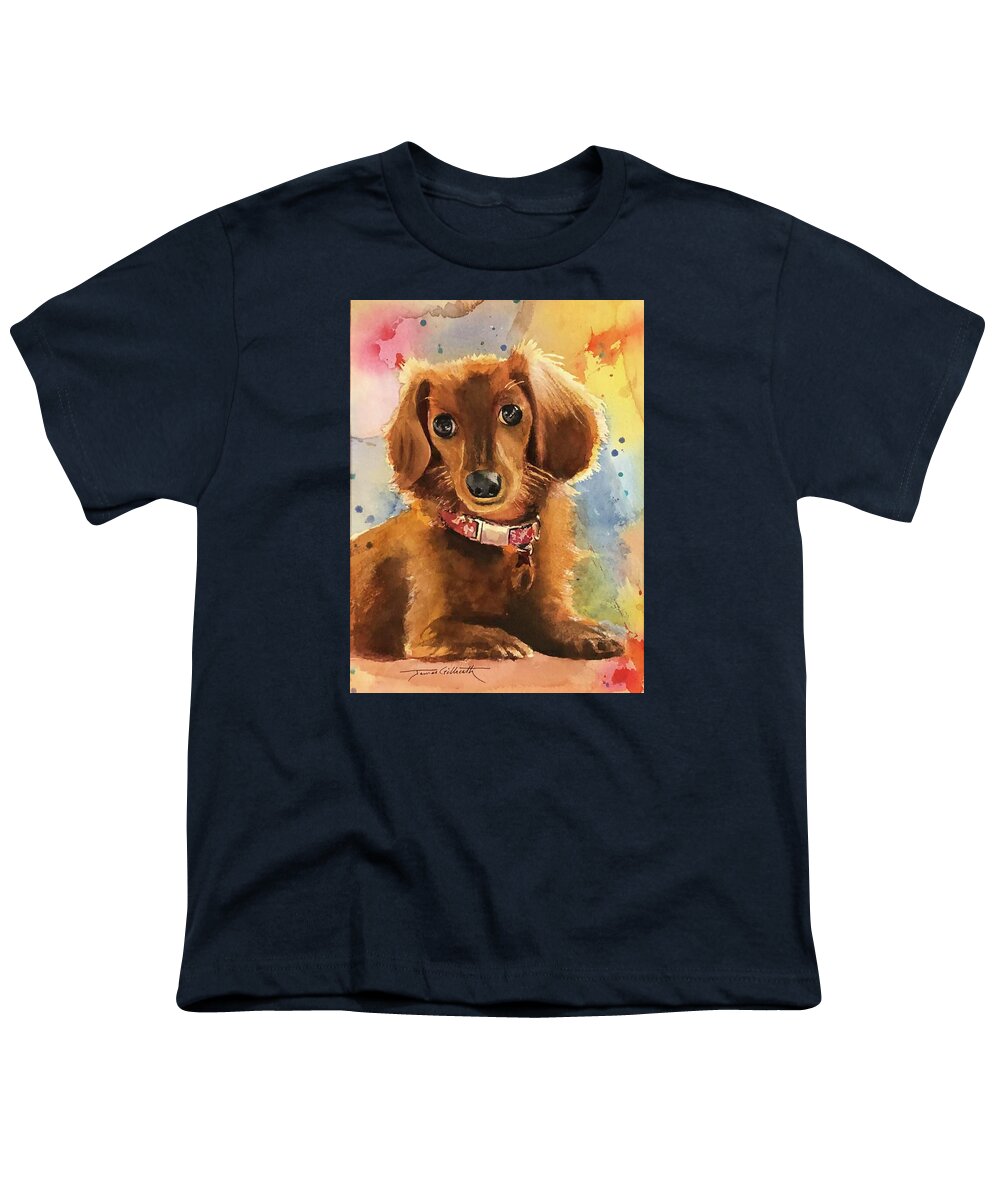Longhair Dachsund - Youth T-Shirt