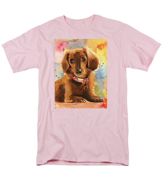 Longhair Dachsund - Men's T-Shirt  (Regular Fit)
