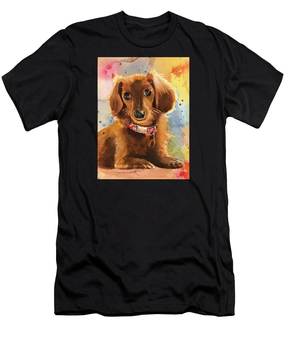 Longhair Dachsund - T-Shirt