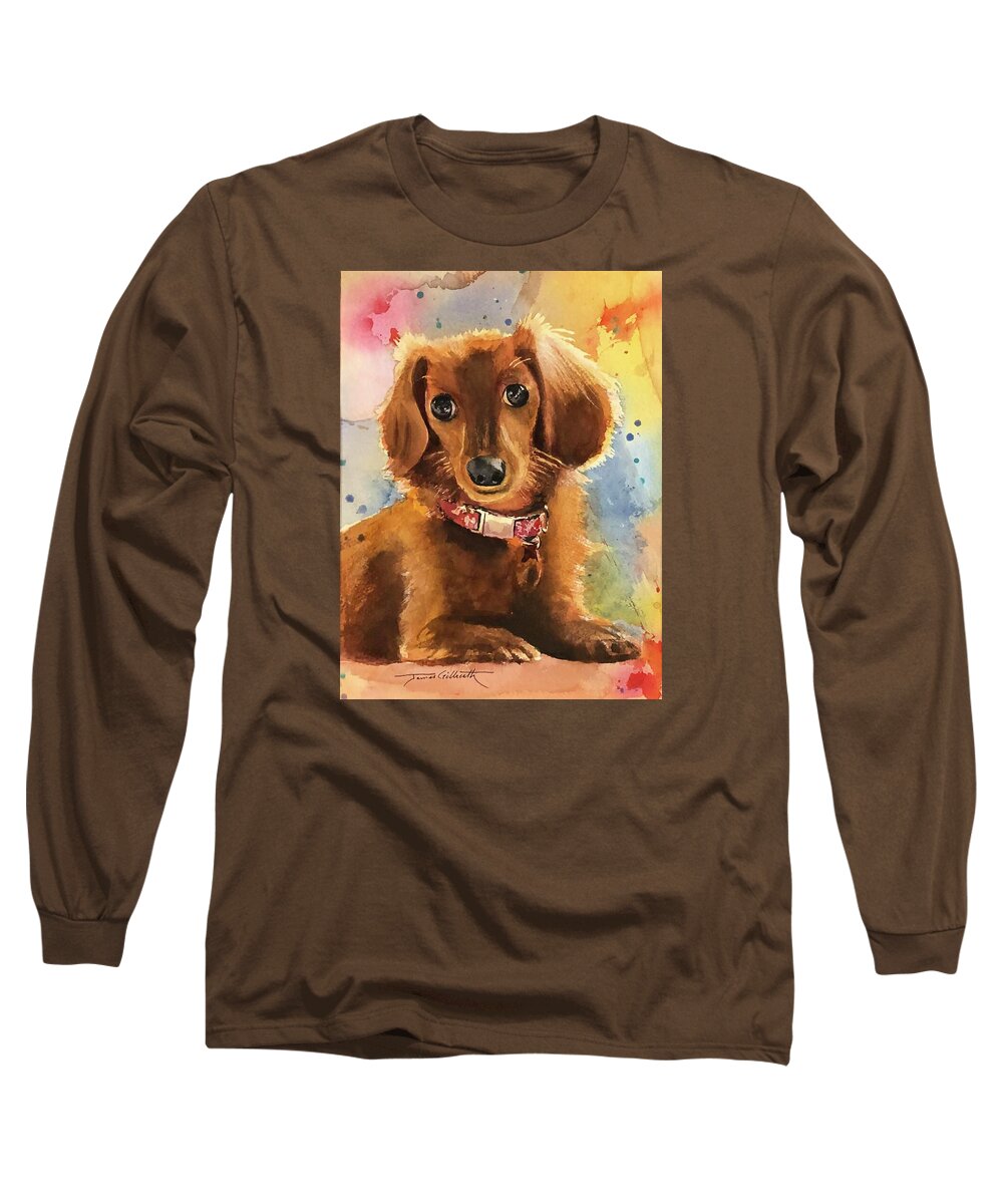 Longhair Dachsund - Long Sleeve T-Shirt