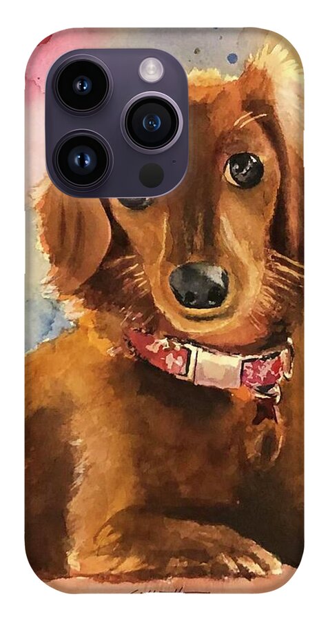 Longhair Dachsund - Phone Case