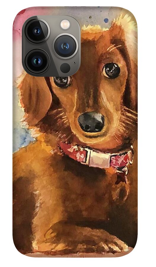 Longhair Dachsund - Phone Case