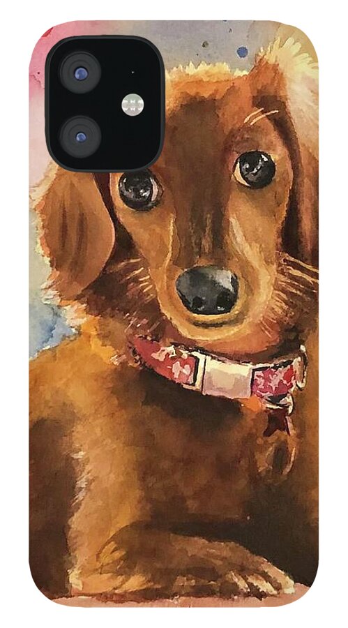 Longhair Dachsund - Phone Case