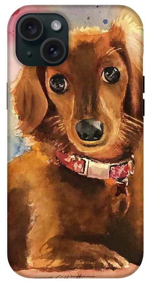Longhair Dachsund - Phone Case