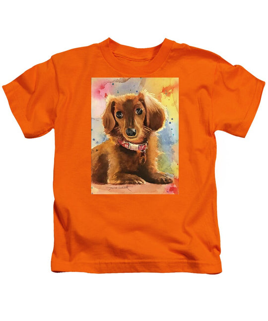 Longhair Dachsund - Kids T-Shirt