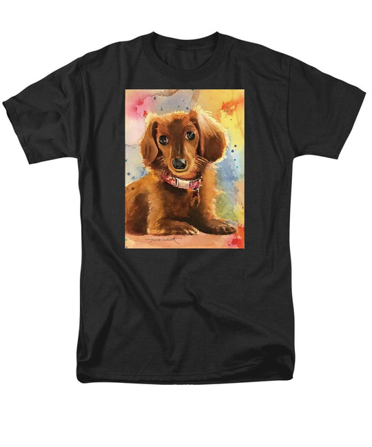 Longhair Dachsund - Men's T-Shirt  (Regular Fit)