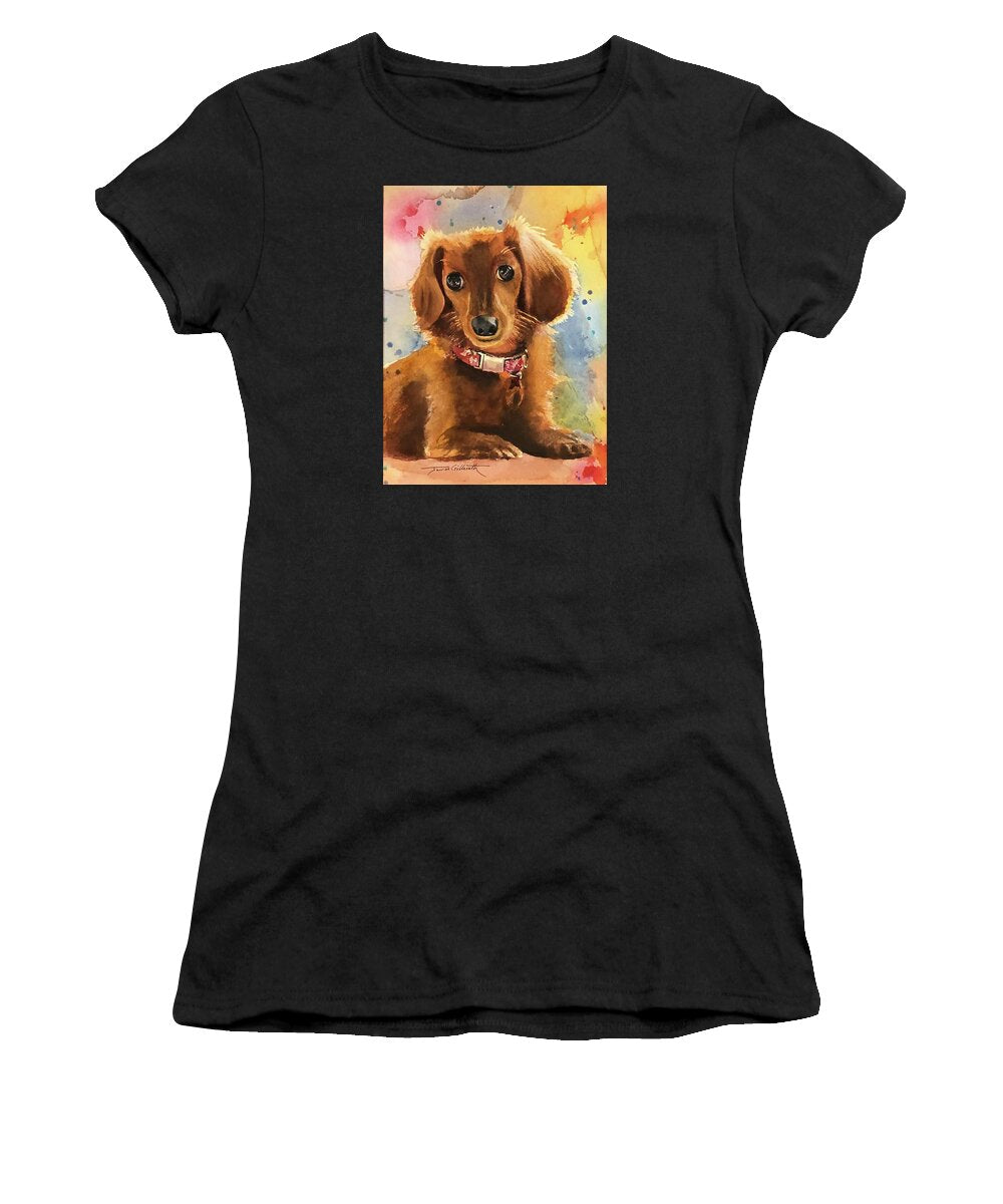 Longhair Dachsund - Women's T-Shirt