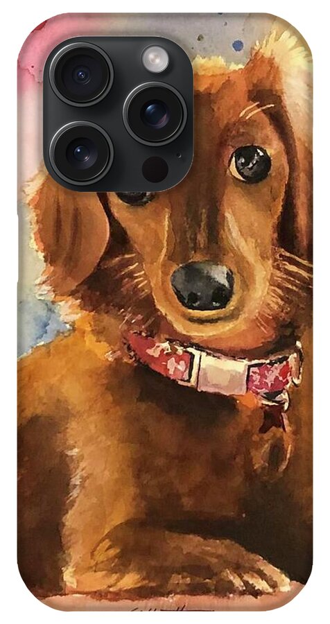 Longhair Dachsund - Phone Case