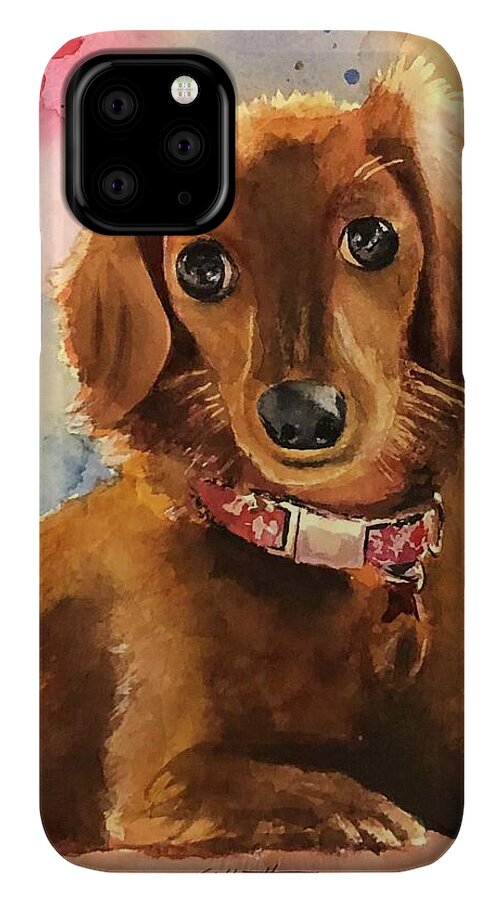 Longhair Dachsund - Phone Case