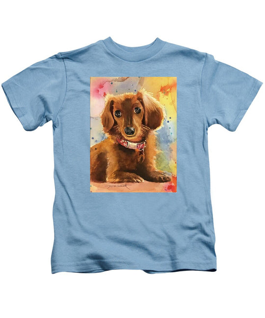 Longhair Dachsund - Kids T-Shirt