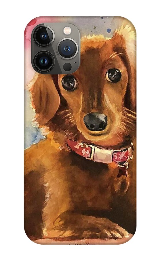 Longhair Dachsund - Phone Case