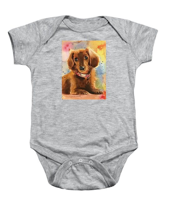 Longhair Dachsund - Baby Onesie
