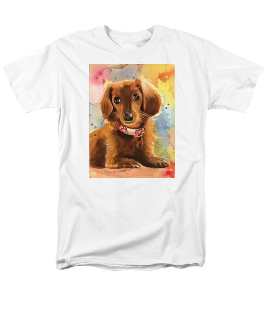 Longhair Dachsund - Men's T-Shirt  (Regular Fit)