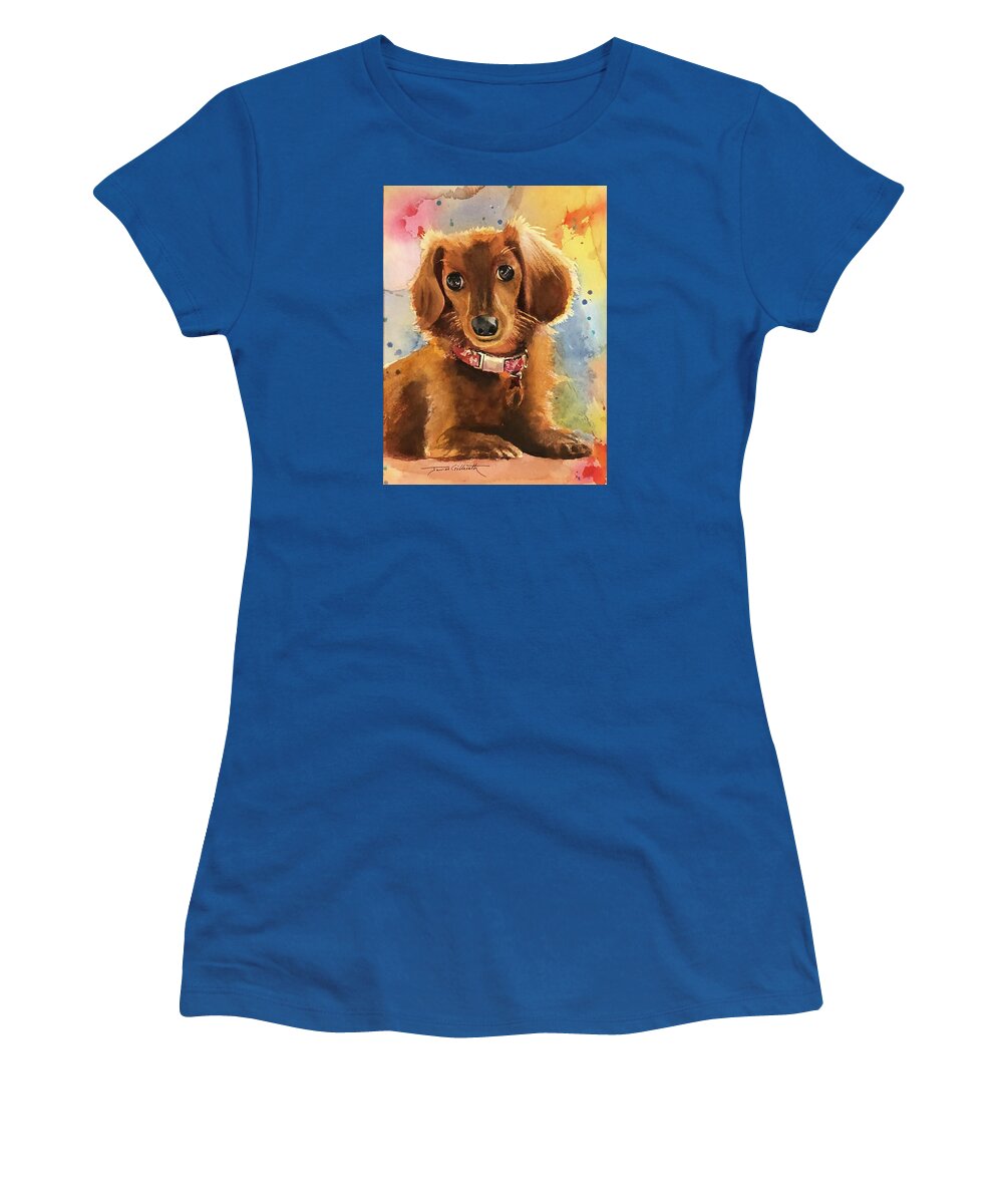 Longhair Dachsund - Women's T-Shirt