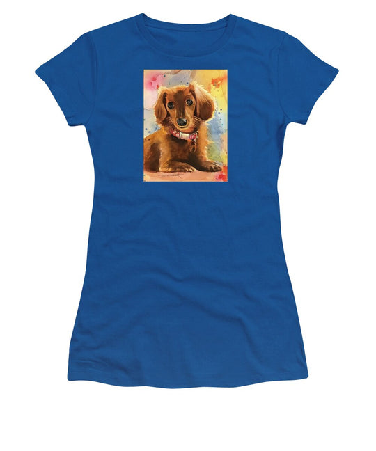 Longhair Dachsund - Women's T-Shirt