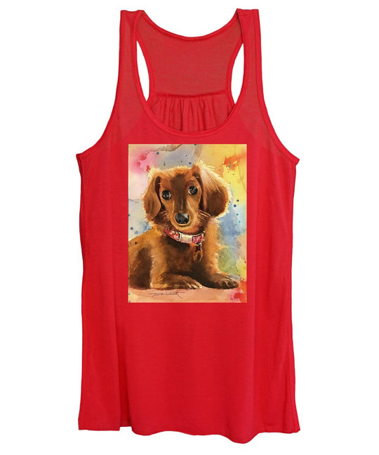 Longhair Dachsund - Women's Tank Top