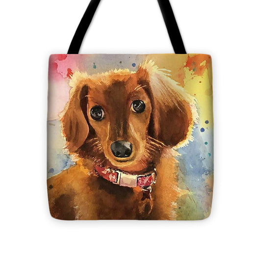 Longhair Dachsund - Tote Bag