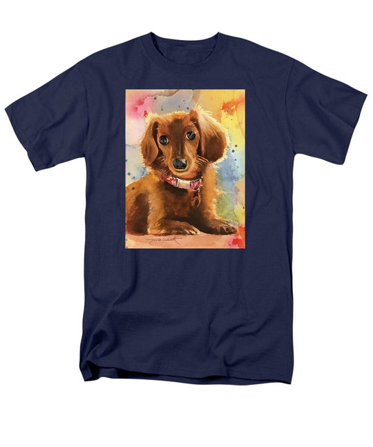 Longhair Dachsund - Men's T-Shirt  (Regular Fit)