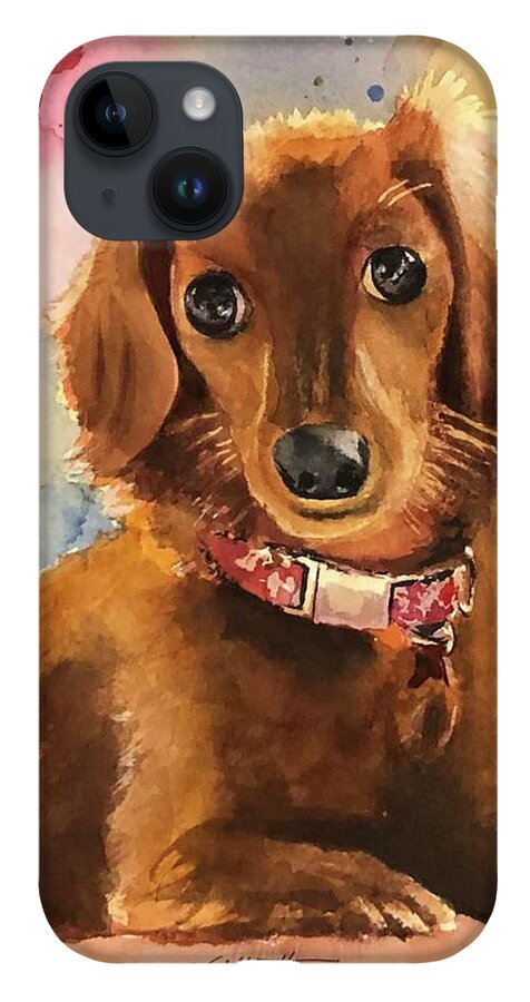 Longhair Dachsund - Phone Case