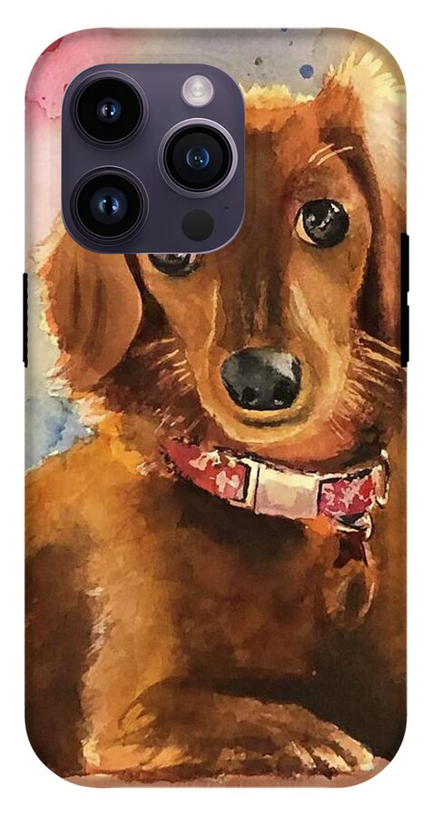 Longhair Dachsund - Phone Case