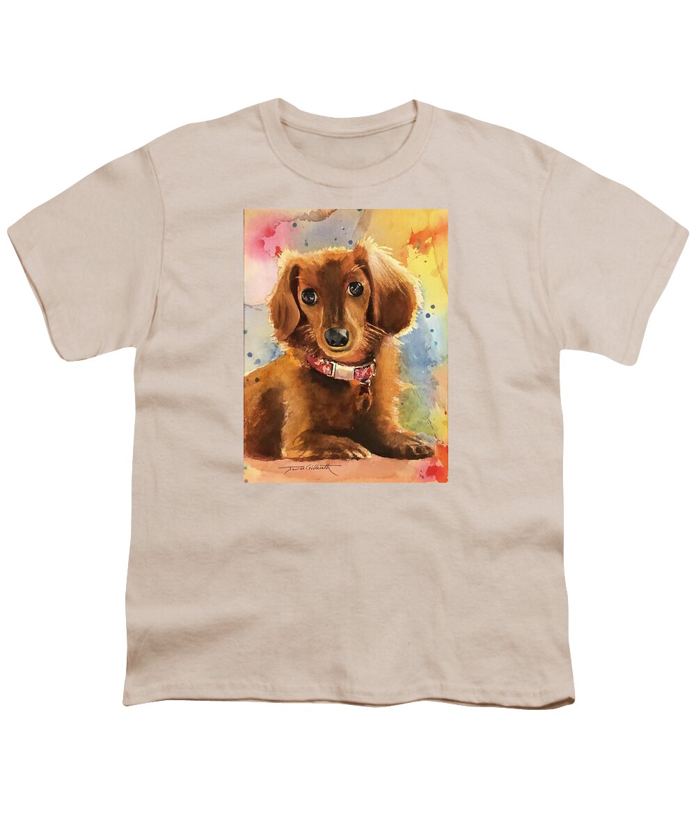 Longhair Dachsund - Youth T-Shirt