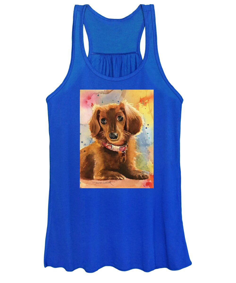 Longhair Dachsund - Women's Tank Top