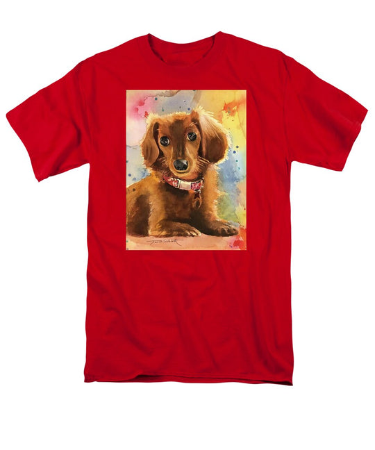 Longhair Dachsund - Men's T-Shirt  (Regular Fit)