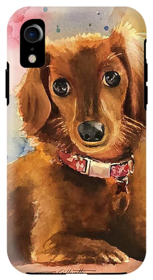 Longhair Dachsund - Phone Case