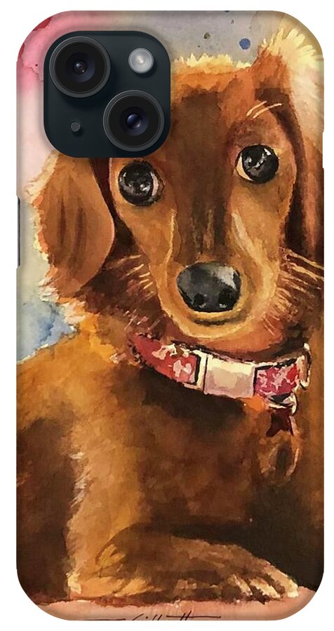 Longhair Dachsund - Phone Case