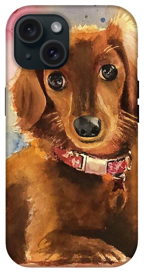 Longhair Dachsund - Phone Case