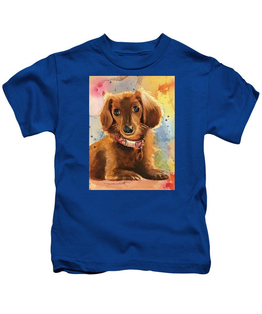 Longhair Dachsund - Kids T-Shirt