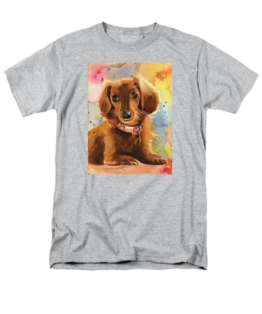 Longhair Dachsund - Men's T-Shirt  (Regular Fit)