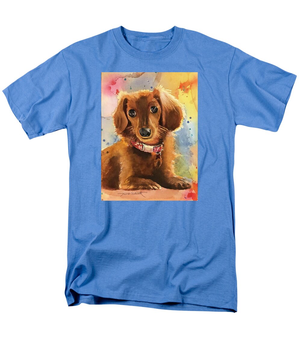 Longhair Dachsund - Men's T-Shirt  (Regular Fit)