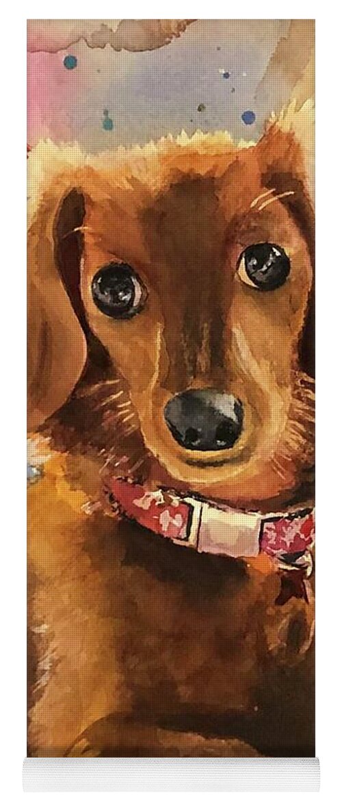 Longhair Dachsund - Yoga Mat