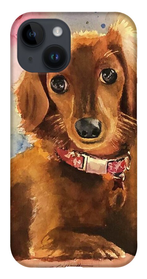 Longhair Dachsund - Phone Case