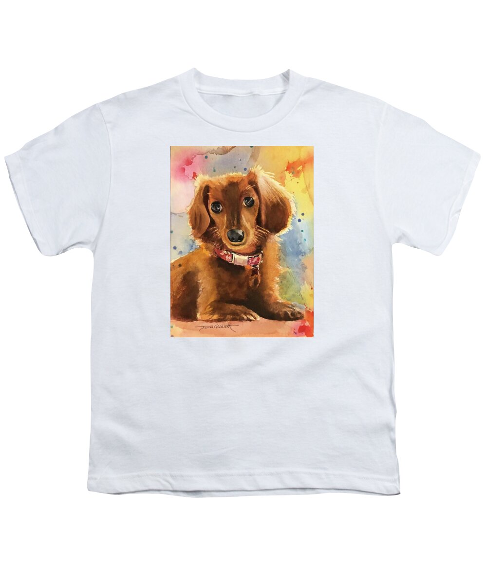 Longhair Dachsund - Youth T-Shirt