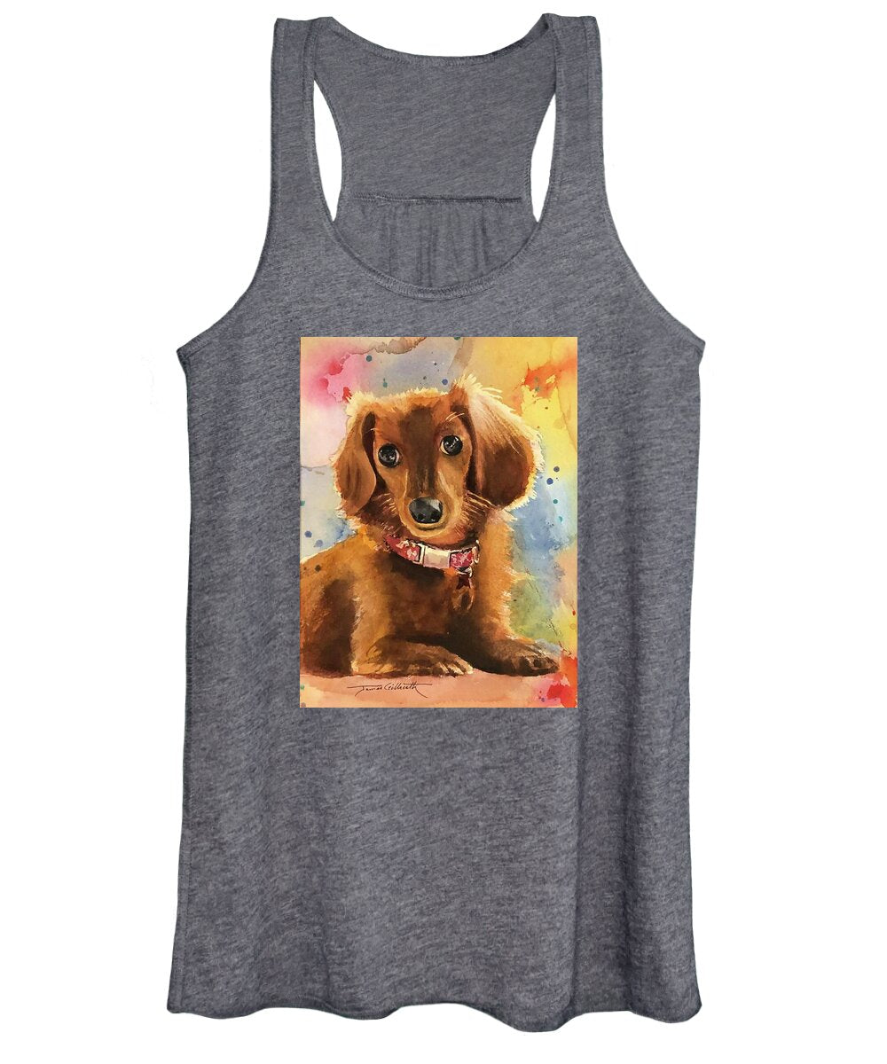 Longhair Dachsund - Women's Tank Top