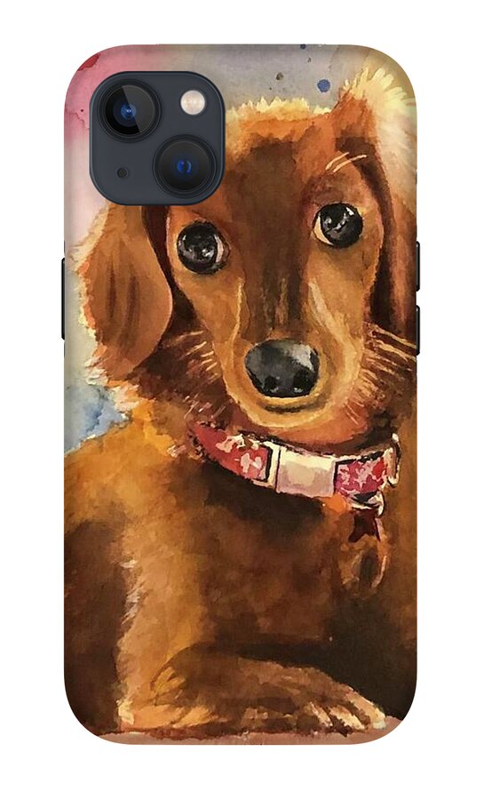 Longhair Dachsund - Phone Case