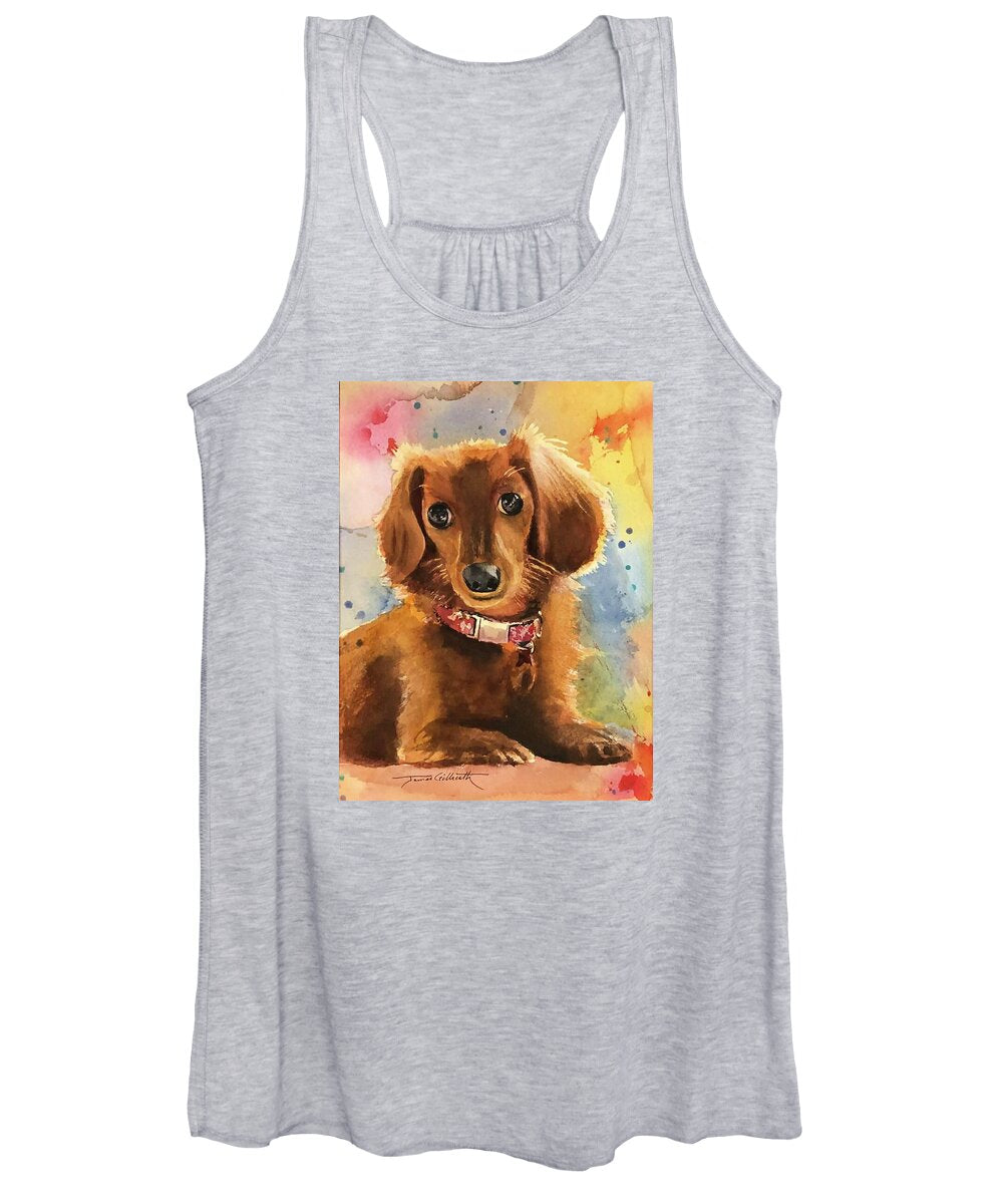 Longhair Dachsund - Women's Tank Top