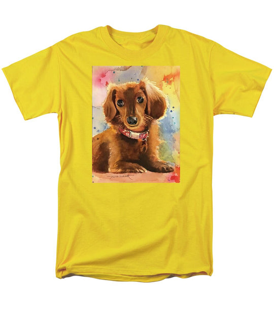 Longhair Dachsund - Men's T-Shirt  (Regular Fit)