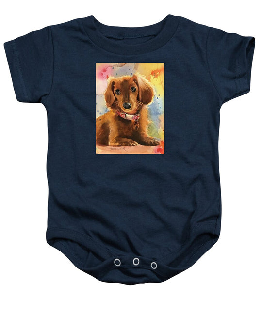 Longhair Dachsund - Baby Onesie