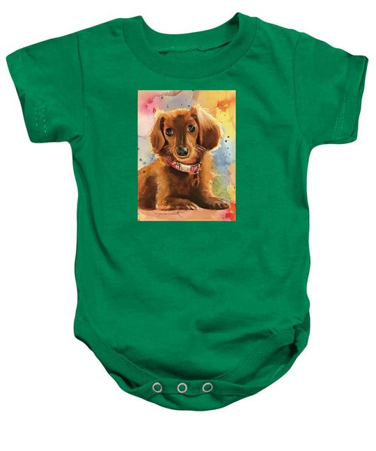 Longhair Dachsund - Baby Onesie